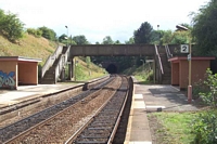 Wood End station looking towards Danzey